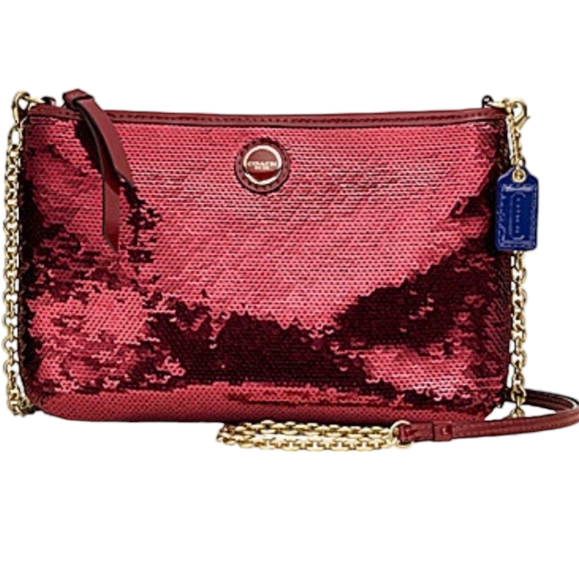 Coach | Bags | Coach Poppy Sequin Crossbody Chain Bag 48422 Nwt